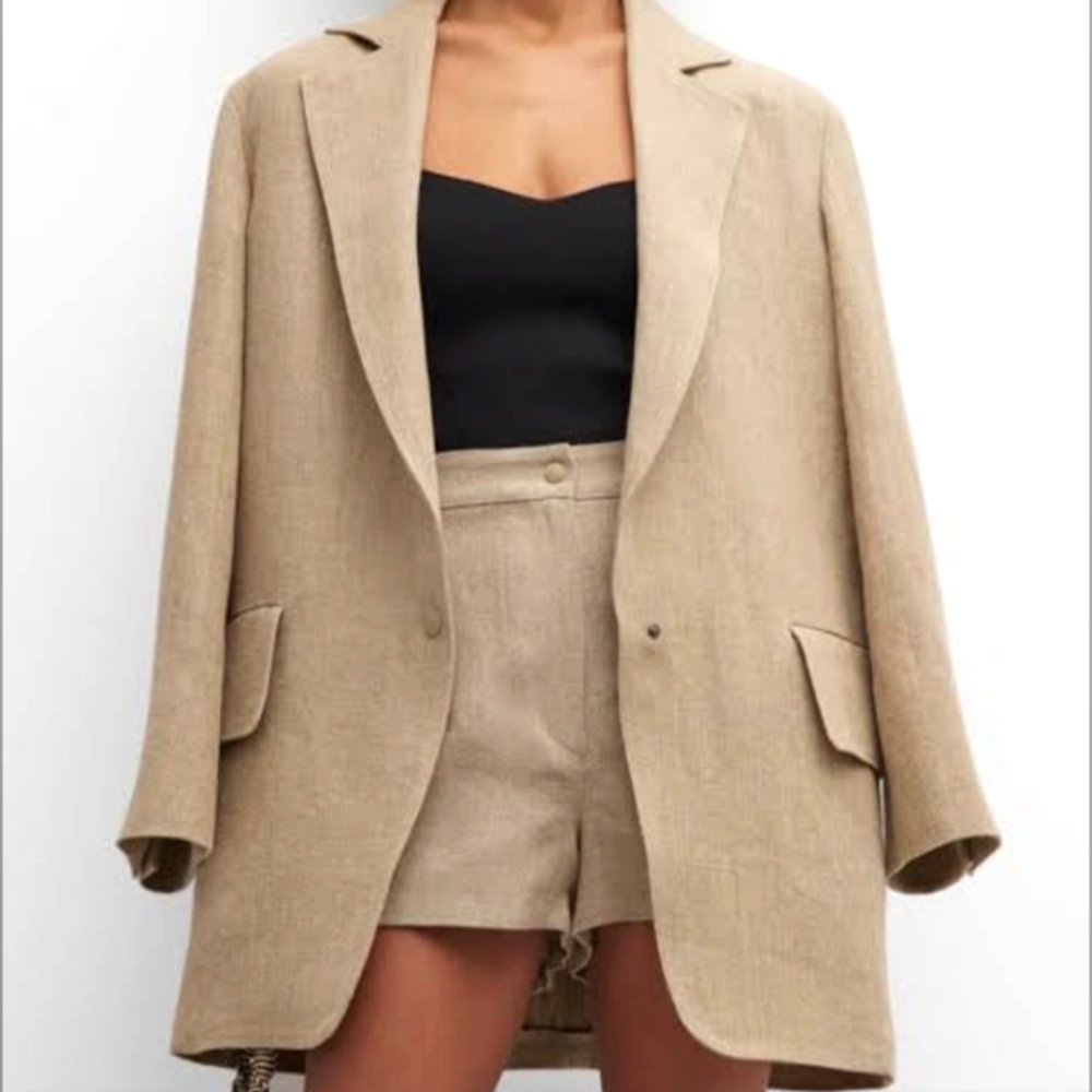 NWT❤️MAX MARA Undici Linen Blazer Jacket